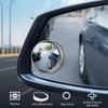2Pcs 360 Degree Adjustable Blind Spot Mirror Car Auxiliary Rearview Convex Mirror Round Frame Wide Angle Mirrors for Car Reverse