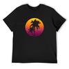 Футболка Synthwave Sunset оверсайз с графическим принтом affliction shirts летний топ рэперские графические футболки мужская мода