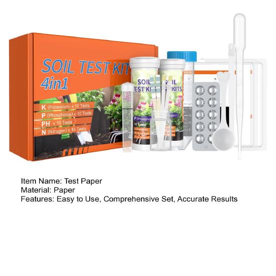 40 листов бумаги для анализа почвы 4 в 1 набор для анализа почвы на PH азот фосфор калий для помещений и улицы набор для анализа почвы для сада и двора фермы