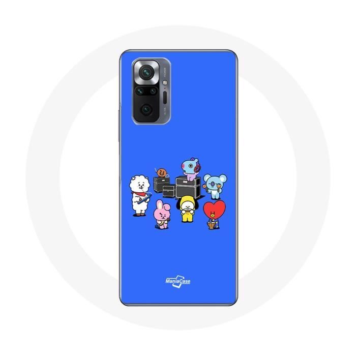 Case for Xiaomi Redmi Note 10 Pro - BTS BT21 - Soft Silicone - Colorful Pattern - Optimal Protection