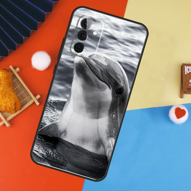 Чехол-дельфин для Samsung Galaxy A54 A34 A14 A55 A35 A33 A53 A13 A23 A17 A06 A16 A56 A36 A52 A32 A15