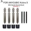 Upgrade For Anycubic Kobra X Nozzle KX Nozzle Brush KX Sock Quick Swap Hotend Hardened Steel 0.25 0.4 0.6 0.8mm 3D Printer Parts