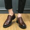 Мужская кожаная повседневная обувь, брендовые удобные туфли для мужчин, туфли-оксфорды без застежек, модные мокасины Homme Plus Size 38-46