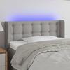 VidaXL LED Headboard Bedroom Furniture Single Bed Accessory Headboard Interior Light Grey 3123652