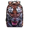 Студенческие школьные сумки, рюкзак для мальчиков-колледжистов, яркий забавный 3D тигровый принт, большой рюкзак на плечо, студенческий мужской крутой рюкзак для книг