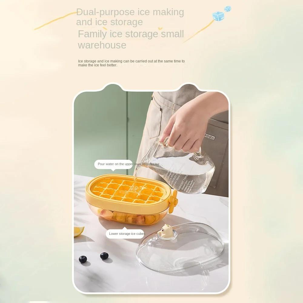 Вращающаяся ручка для льда с крышкой и контейнером, коробка для приготовления льда, прочная коробка для хранения льда, вечеринка