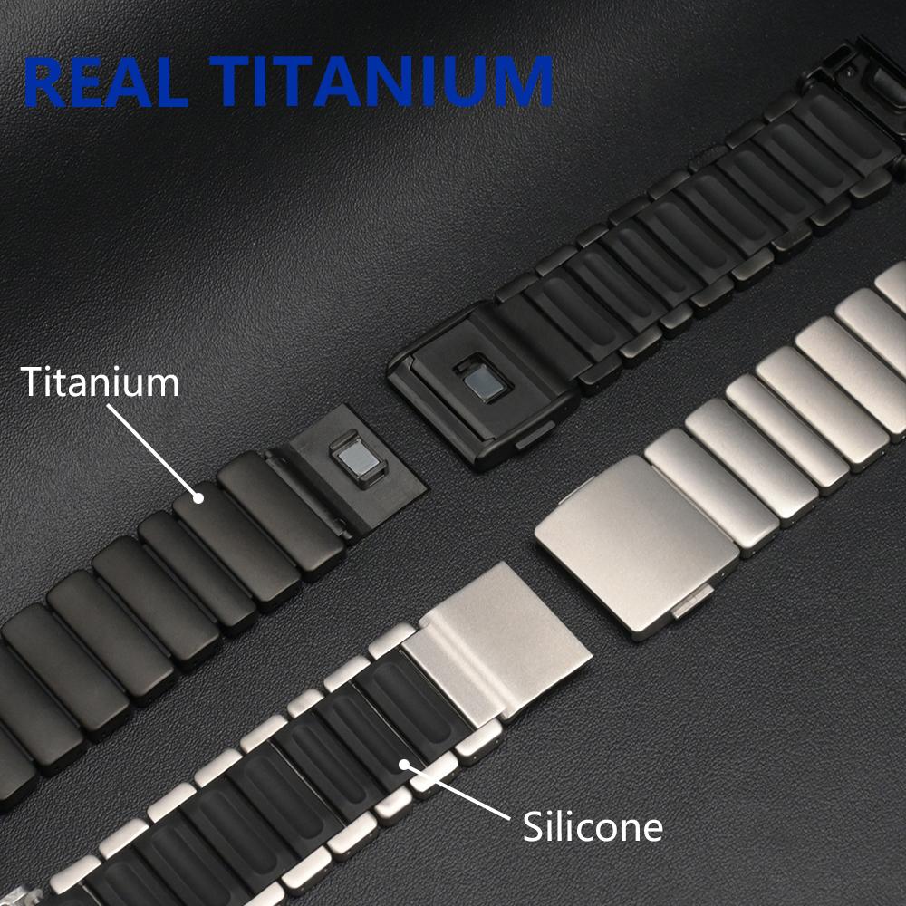 26-мм титановый ремешок для Garmin Fenix 8 Pro 51 мм AMOLED MicroLED Роскошный наручный ремешок для Garmin Enduro 3/2 Instinct 2X Solar Correa