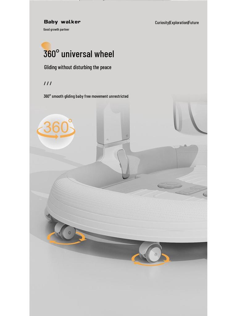 Многофункциональные детские ходунки: Защита от опрокидывания, Предотвращение О-образных ног, Обучение с помощью толкания для мальчиков и девочек
