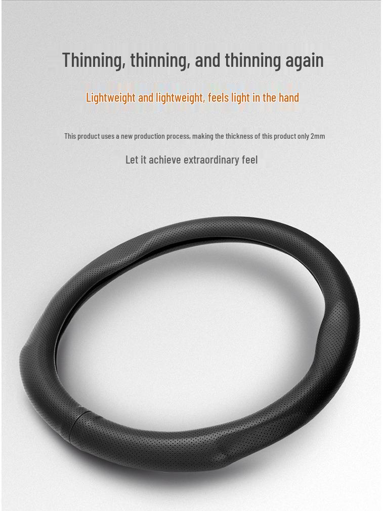 Оплетка на руль из натуральной кожи Mazda: Нескользящий, Влагоотводящий, Ультратонкий, Дышащий, Перфорированный, Универсальный для всех сезонов