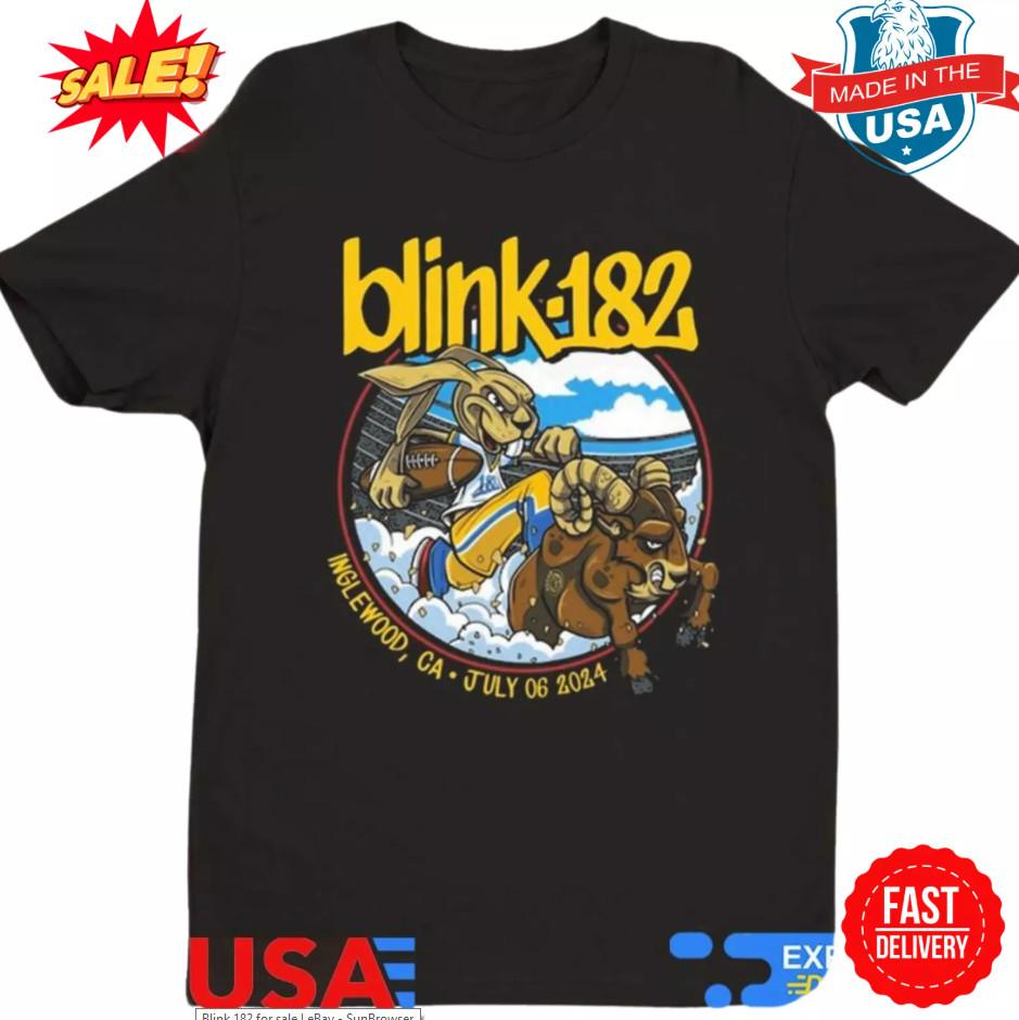 One More Time Tour Blink-182 Jul 6, 2024 Inglewood, CA T-shirt, Size S-4XL