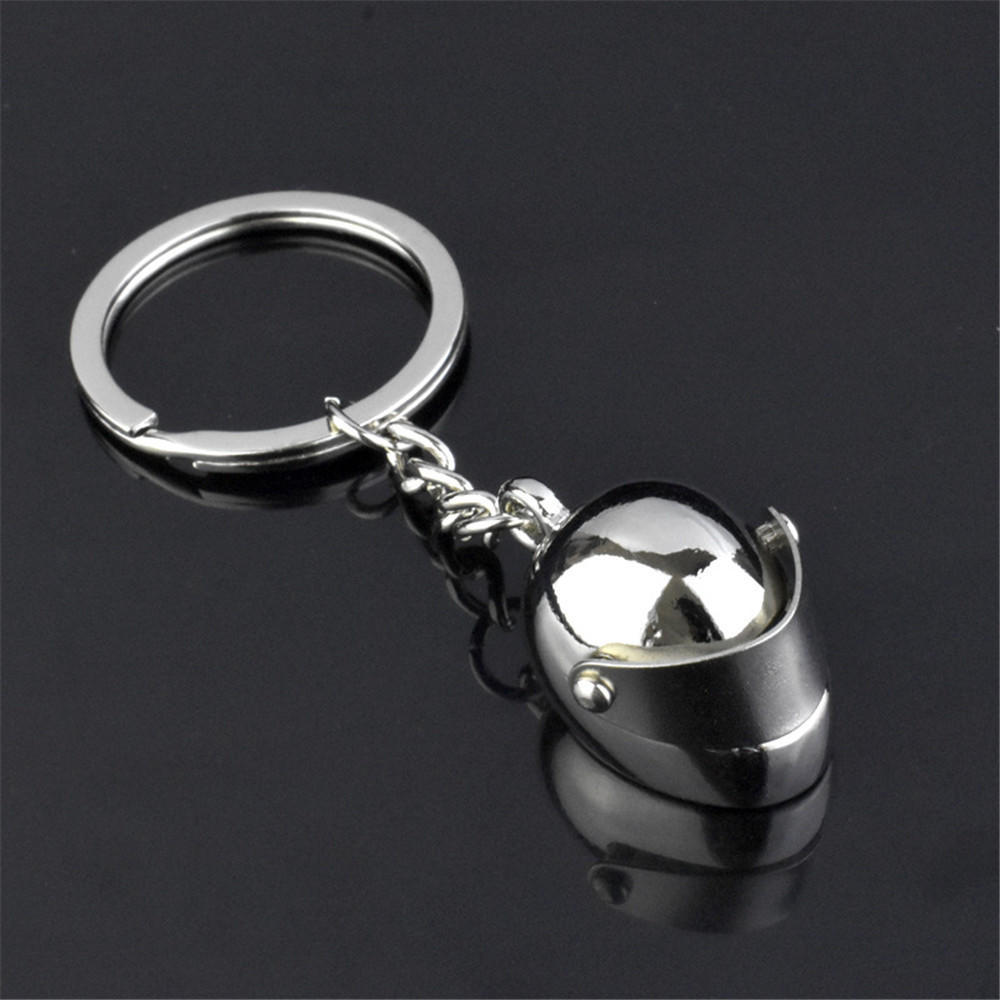 1pcs Creative Motorcycle Helmet Key Chain Ring Keychain Keyring Key Fob
