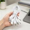Пятижильный USB-A кабель для зарядки с наконечниками-бочонками DC2.0/DC2.5/DC3.5/DC4.0/DC5.5, ПВХ-покрытием и секциями с защитой от изгиба
