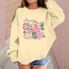 Children's Fashionable Casual Long-sleeved Loose Christmas Print Pullover Sweatshirt