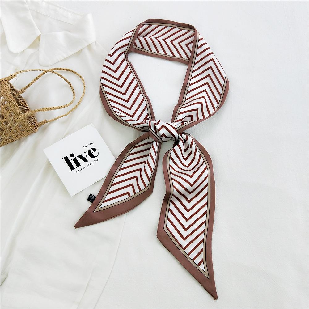 New Scarves Silk Scarves Women'S Spring And Autumn Season Long Decorative Professional Scarves Summer Thin Styles Paired With Shirts Stylish