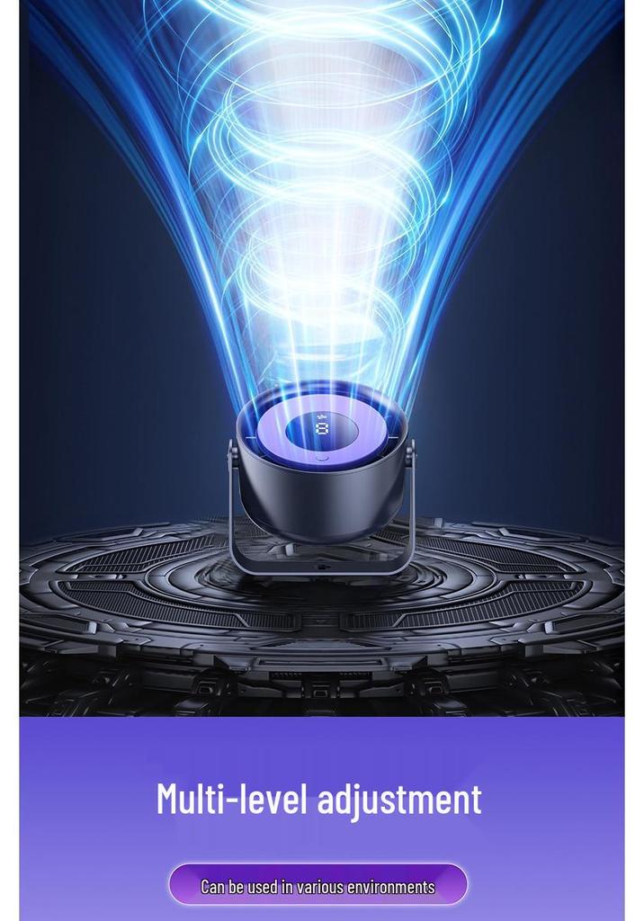 6-Inch Wall-Mounted USB Desktop Fan with Air Circulator and Long Battery Life