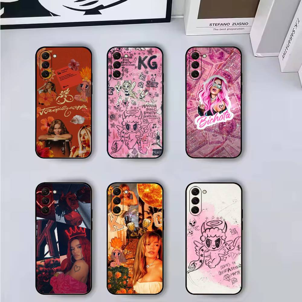 K-Karol G Dibujos Animados Phone Case Silicone Soft For Samsung Galaxy A73,A72,A71,A70,A53,A52,A51
