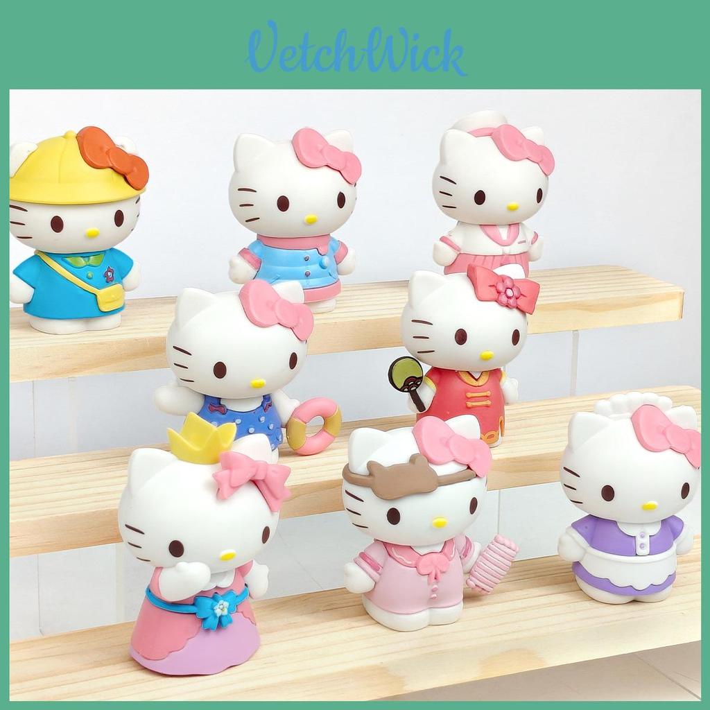 Hello Kitty Dressing Diary Pvc Blind Box Collectible Figures For Kids And Fans