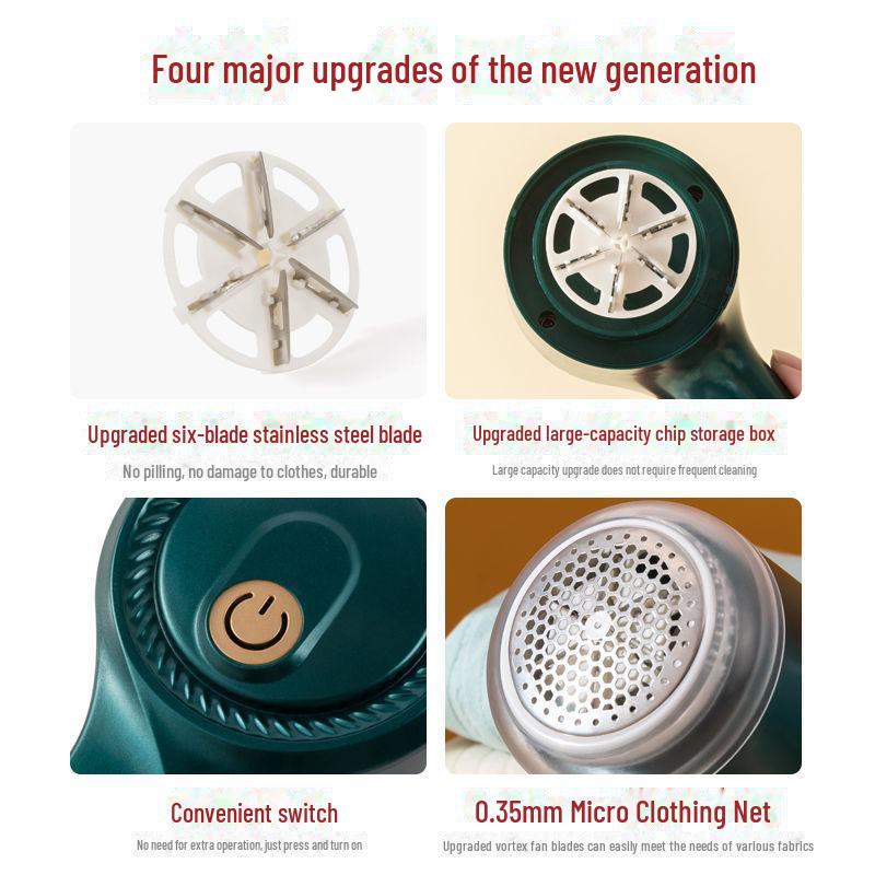 Аккумуляторный триммер для волосяных шариков для одежды - бережное бритье и удаление волос из ткани