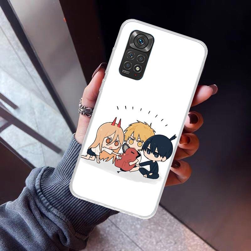 C-Chainsaw Mans Cute Phone Case For Xiaomi Poco X5 X6 X7 Pro F7 Ultra M7 Redmi 15C 15 13C 13 12C 12 10 10C 10A 9 9C 9T 9A Cover