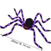 Furry Texture Halloween Light Up Spider Decoration Giant Spider Prop  Indoor Outdoor Decor