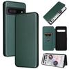 Кожаная книжка с магнитной застежкой из углеродного волокна для Google Pixel 9 8 7 6 Pro 9A 8A 7A 6A 5A 3A 5 4 3 XL Кошелек Держатель для карт