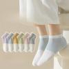 Короткие носки, Женские летние тонкие хлопковые носки, Женские цветные сетчатые дышащие носки-лодочки с низкой посадкой, Бесшовные носки