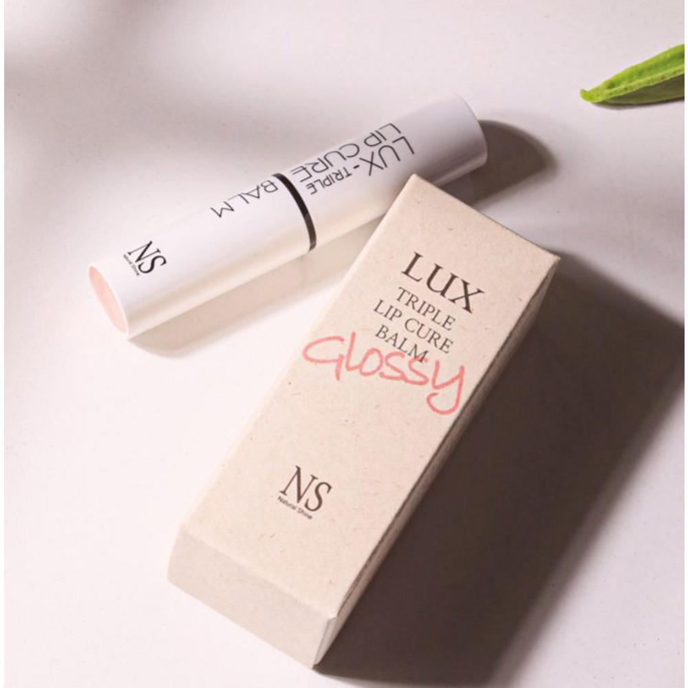 Natural Shine Luxe Triple Lip Cure Balm Glossy 5g, Athena, 1 Piece