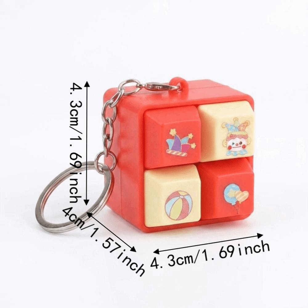 Portable Keyboard Fidget Keychain Sounding Stress Relief Keyring New Clicker Pendant School
