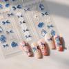 Bowknot Pattern Nail Stickers: Ferrite Diamond Dot Pearl Adhesive TL-312