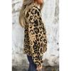 Women's Fashion Casual Leopard Print Long Sleeve Hooded Hoodies & Sweatshirts