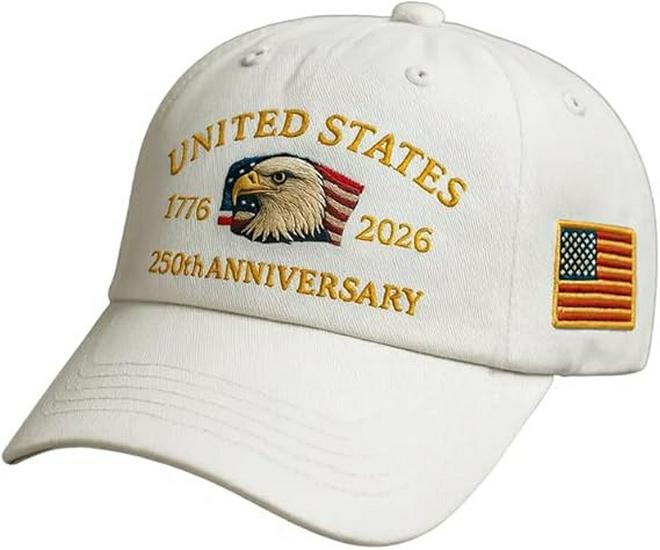 Limited Edition 250th Anniversary USA Eagle & Statue of Liberty Embroidered Baseball Cap, Unisex Adjustable