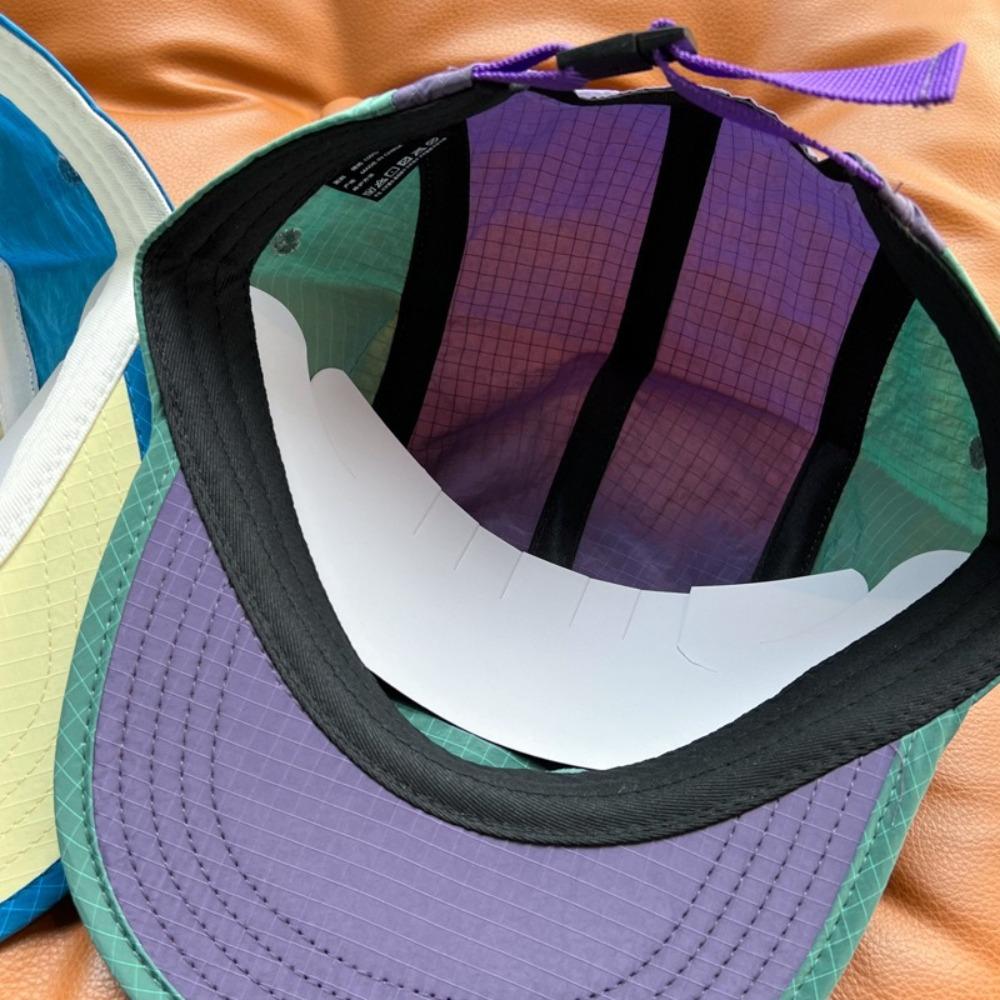 Пятипанельная бейсболка с вставками, быстросохнущая кепка с козырьком от солнца, повседневные снепбэк-кепки, унисекс