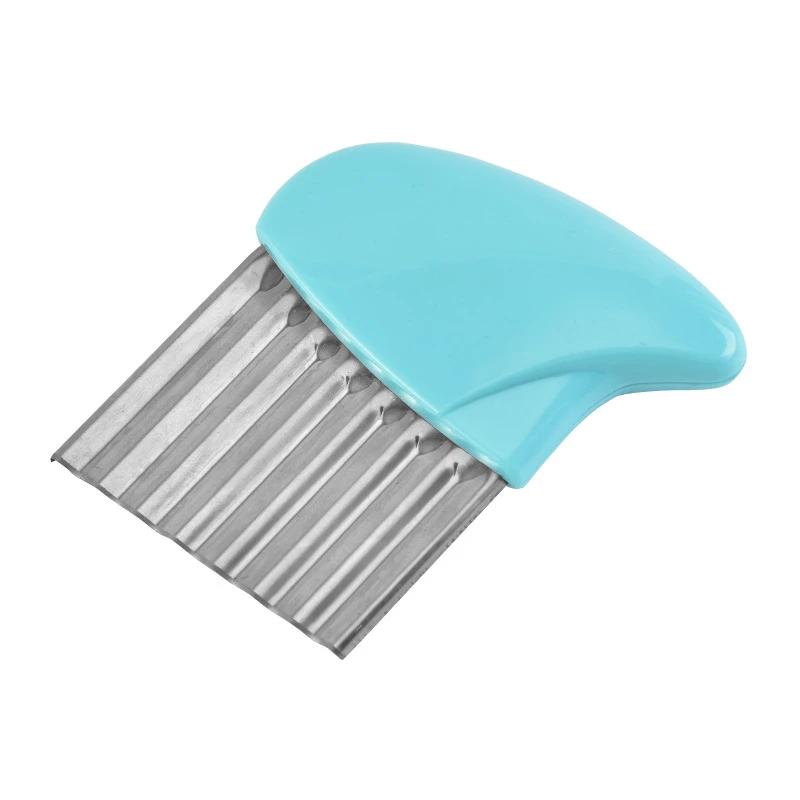 Нержавеющая сталь овощерезка для картофеля моркови волнообразный нож для картофеля чипсов гофрированный волнообразный нож кухонный инструмент для картофеля фри гаджет