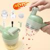 Multifunctional Electric Vegetable Cutter Slicer Rechargeable Garlic Mud Masher Garlic Chopper Cutting Pressing Mixer Food Slice