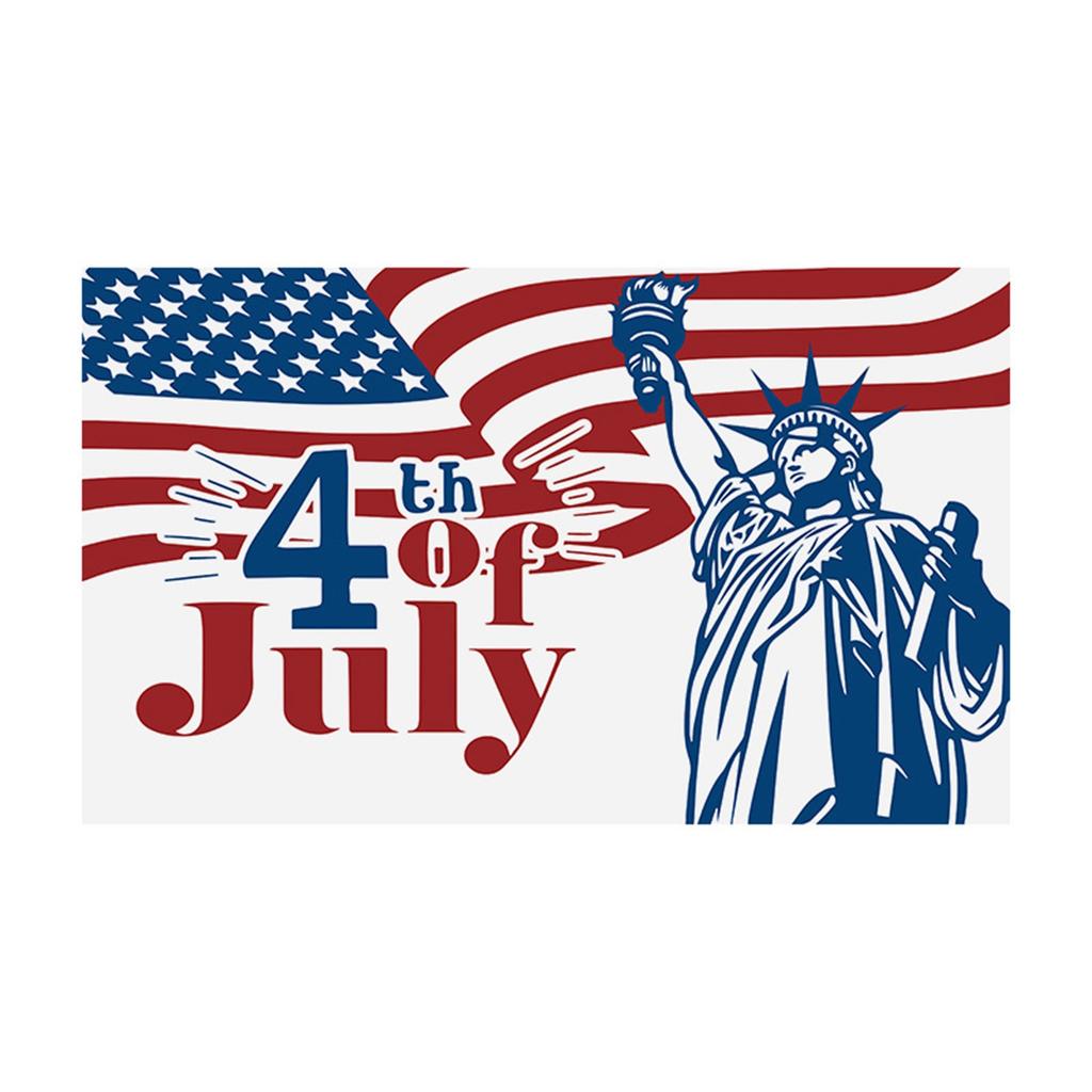 American Independence Day Flag Hanging Cloth Atmosphere Background Cloth Banner