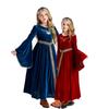 Halloween Children's Medieval Court Princess Costumes, Girls' Vintage Dresses, Girls' Stage Drama Costumes
