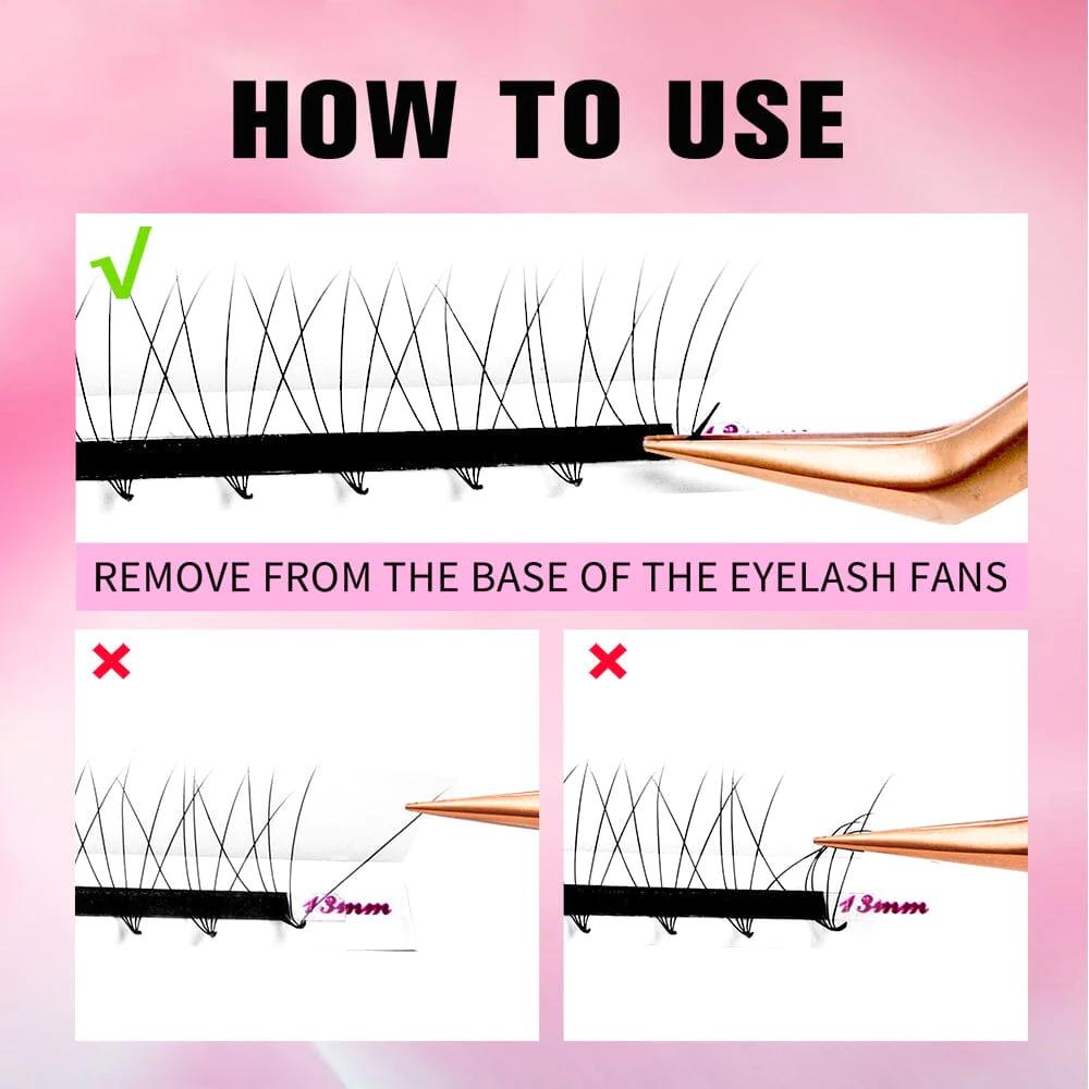 For VEYES Plus Tray 5D&7D Handmade Natural False Eyelashes Korean PBT Material 6D Design Soft Mixed CC 10D 14D 20D 17MM Loose 6D