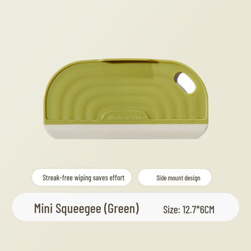 Mini Silicone Bathroom Squeegee Glass & Countertop Cleaning Tool