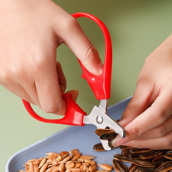 Ножницы-щипцы для взлома скорлупы орехов с эргономичной ручкой, многоразовый широко используемый инструмент «Щелкунчик» из нержавеющей стали