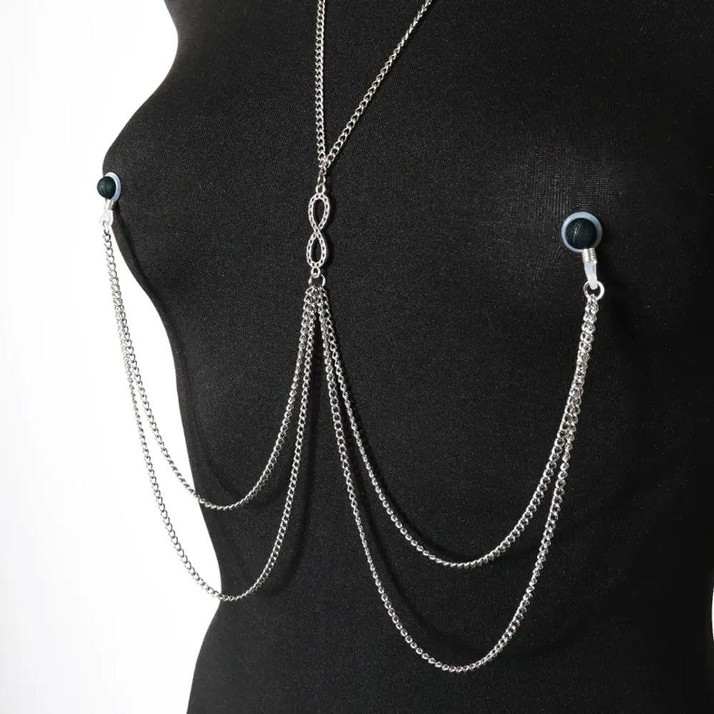 Shiny Body Chain Set – Crystal Party Decoration for Couples, Summer Beach Body Jewelry