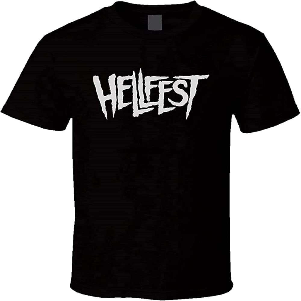 Fashion Hellfest Cotton Short Sleeves Mens Black Shirt Men T Shirt Men T Shirt