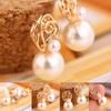 Women Faux Pearl Ear Studs Earrings Wedding Party Bride Ear Jewelry