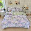 Принт Цветочный Постельный Комплект Мягкий Односпальный Двуспальный Размер Квин Пододеяльник Простыня Наволочка Девочки Дом Тотель Постельное Белье