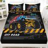 Разнообразный гоночный узор матрас трехкомпонентный цифровая печать комплект постельного белья для пары