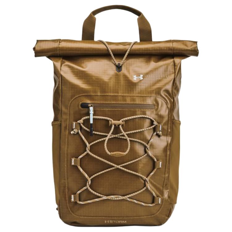 Under Armour Summit Sports Leisure Polyester Backpack Small Unisex backpack Coyote-Brown 1382311-498