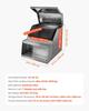 Semi-Truck Step Tool Box, 610 x 695 x 645 mm Heavy Duty Aluminum Toolbox Side Mount, Waterproof Side Storage Saddle Step Box with T-Handle Lock & Keys