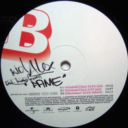 12inch Record KID ALEX, KIMO GREENE - Fame (2nd Edition) 9813432 Zeitgeist 2003 Germany Dance & Electronica Used