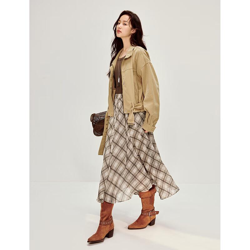 INMAN Женская куртка из чистого хлопка в стиле ретро со стойкой воротником