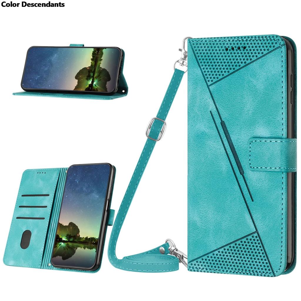 Crossbody Wallet Magnetic Flip With Card Slot Leather Case For Samsung Galaxy A5 A6 A7 A8 J4 J6 Plus 2018