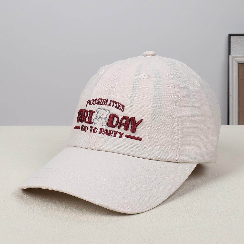Fashion new letter embroidery decorative baseball cap outdoor travel leisure breathable face cap